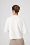 Ecru Button Detailed Women's Cardigan - 4