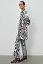 Patterned Black and White Women's Cardigan - 2