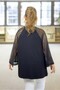 Towel Detailed V-Neck Truvakar Spanish Sleeve Extra Large Size Bluz - 3