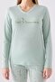 Women's Nile Green Start Somewhere Long Sleeve Pajamas Set - 3
