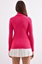 10311 Turtleneck Knitwear Sweater - Fuchsia - 5
