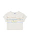 Girl's Ecru Crew Neck T-Shirt 50288437 -Vr019 - 2