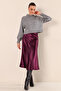 15806 Satin Skirt - Purple - 4