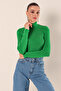 15825 Turtleneck Knitwear Sweater - Green - 5