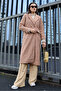 Tan Oversize Long Boucle Coat 9127 - 4