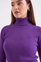 10311 Turtleneck Knitwear Sweater - Purple - 4