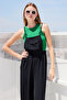 7023 Strappy Gardener Overalls - Black - 4