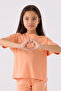 U.S. Polo Assn Girls' Orange Bermuda Set - 2