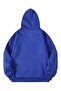 Unisex Cobalt Blue California Printed Hooded Oversize Sweatshirt - 2