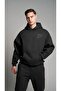 Unisex Oversize Sweatshirt Hoodie Nirvana in Utero Printed Black – Crew Neck, Kangaroo Pocket - 2