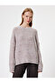 Knitwear Sweater Crew Neck Soft Textured Fuzzy - 3