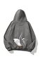 Unisex Oversize Sweatshirt Hoodie Art Work Sculpture Printed Smoked – Hooded, Kangaroo Pocket, 3 Threads