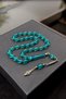 Nature's Shades Water Green Beautifully Shoot Amber Prayer Beads