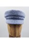 Blue Wool Cap Women's Hat - 3