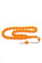 Beautifully Crafted Large Size Orange Color Powder Amber Prayer Beads