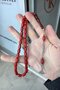 Beautiful Shooting Capsule Burgundy Color Prayer Beads for Men