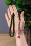 Emerald Green Stylish Stylish Shooting Fire Amber Prayer Beads - 3