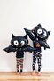 Cute Bat Halloween Foil Balloon Black - 2