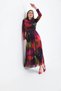 Women's Lycra Tulle Dress Purple 30417 - 5