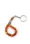 Barley Grain Orange Colored Prayer Beads Keychain - 2