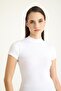 2 Pieces Stand Collar Short Sleeve Camisole T-Shirt - 3