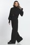 Black Women's Finger-Snap High Waist Knitwear Set - 3