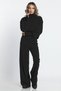 Black Women's Finger-Snap High Waist Knitwear Set - 4