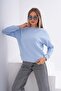 Women's Crew Neck Thessaloniki Knitted Sweatshirt 255010 - - 3