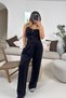 Black One Shoulder Sequined Blouse - 2