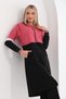 Women's Hijab Tracksuit Set Long Casual Sports Set Powder - 5
