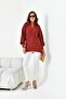 Women's Gradient Zippered Cardigan Red 20871