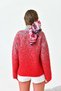 Women's Zipper Detailed Cardigan Red 20870 - 6