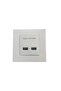 Usb Wall Mounted Socket 2 Port Usb 2.0 Socket 5v 2100ma