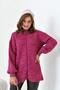 Women's Gradient Zippered Cardigan Fuchsia 20871 - 4