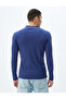 Slim Fit Long Sleeve Cotton V Polo Neck T-Shirt - 4