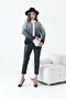 Women's Zipper Detailed Cardigan Ecru Black 20870 - 3