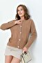 Women's Accessory Detailed Cardigan Biscuit 20749 - 2