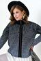 Women's Zipper Detailed Cardigan Gray Black 20870 - 3