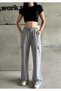Women's High Waist Cargo Pockets Wide Leg Loose Sweatpants