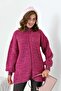 Women's Gradient Zippered Cardigan Fuchsia 20871 - 6