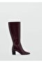 Zippered Leather Boots - 3