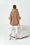 Garmi Fur Detailed Poncho Biscuit - 7
