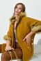 Garmi Fur Detailed Poncho Mustard - 6