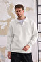 3 Thread Half Zippered Sweatshirt with Cotton Inside - 2