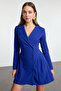 Saks Piliseli Mini Dokuma Ceket Elbise TWOAW24EL00295 - 2