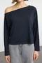 Antrasit More Sustainable Kayık Yaka Relaxed/Rahat Kesim Modal Örme Bluz TWOAW25BZ00282 - 3