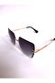 Lookup Smoked Laser Square Crystal Cut Women's Sunglasses - 3