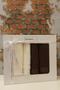 Trendy Bath Set- (90x150 Cm+50x90 Cm)- Brown Cream