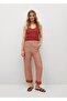 Women's Red Short Knitted Tshirt - 2