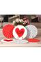 6-Piece Heart Design Valentine's Day Themed Charger & Placemat - 2
